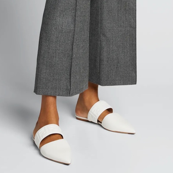 Fendi Shoes - SOLD FENDI FF Flat Slide Mules